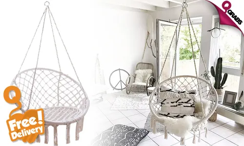 Indoor/Outdoor Hanging Chair Hammock - FREE Delivery!